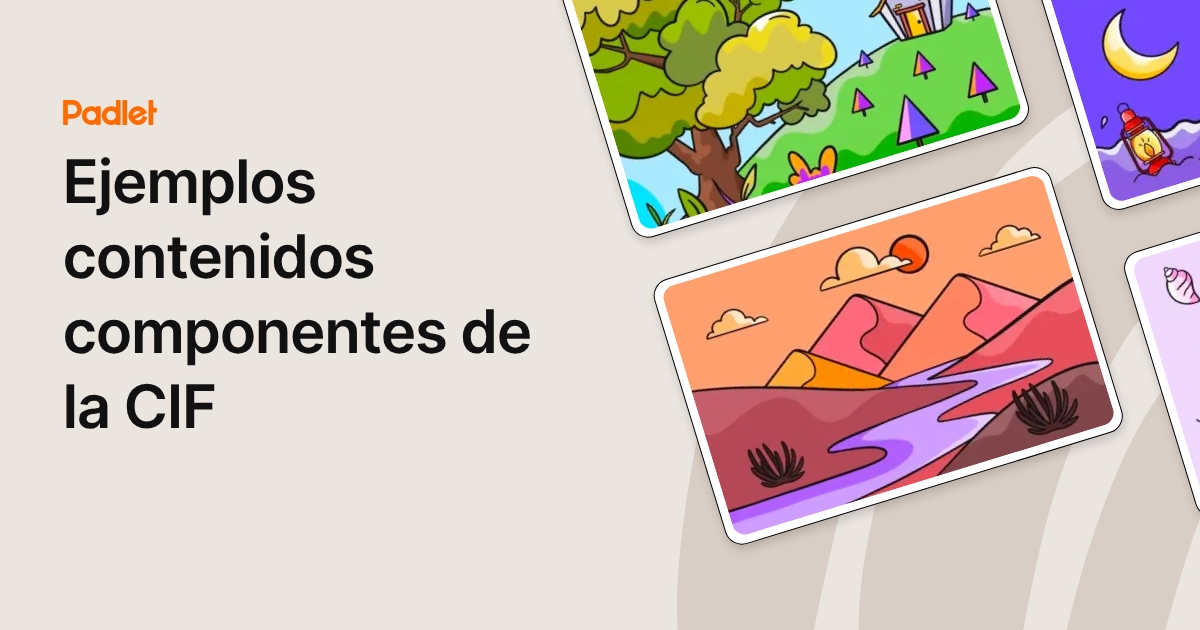 Ejemplos contenidos componentes de la CIF