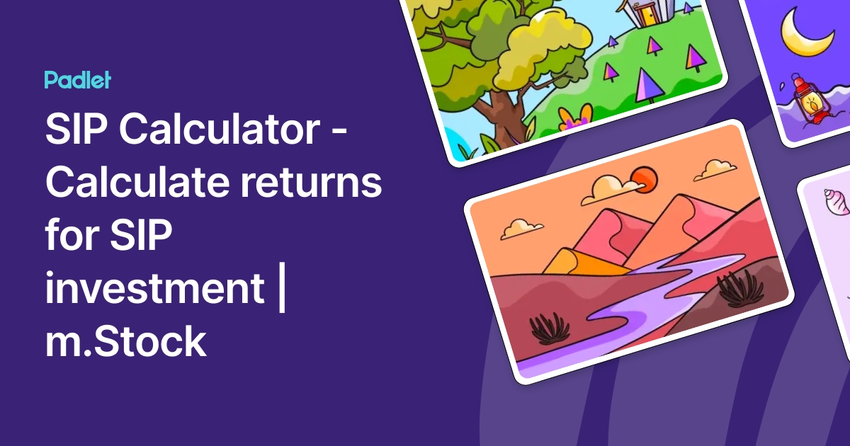 SIP Calculator - Calculate returns for SIP investment | m.Stock