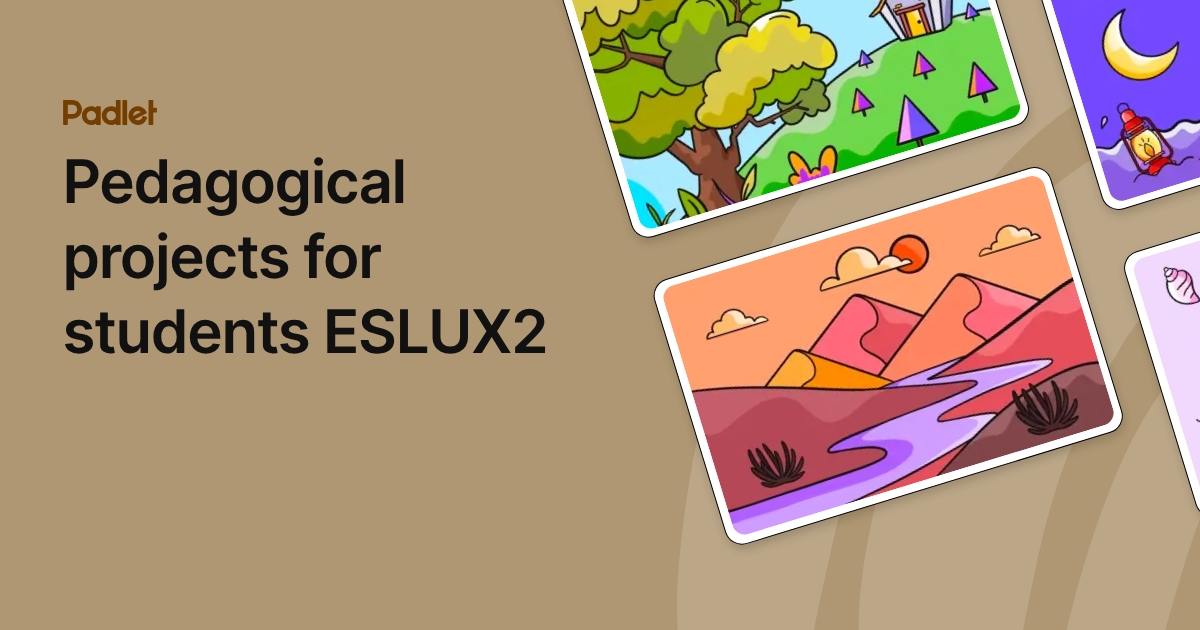 Pedagogical projects for students ESLUX2