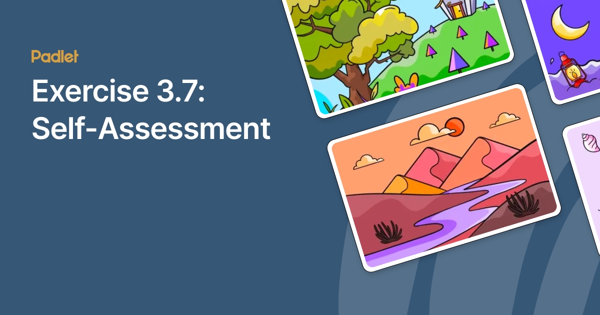 Exercise 3.7: Self-Assessment