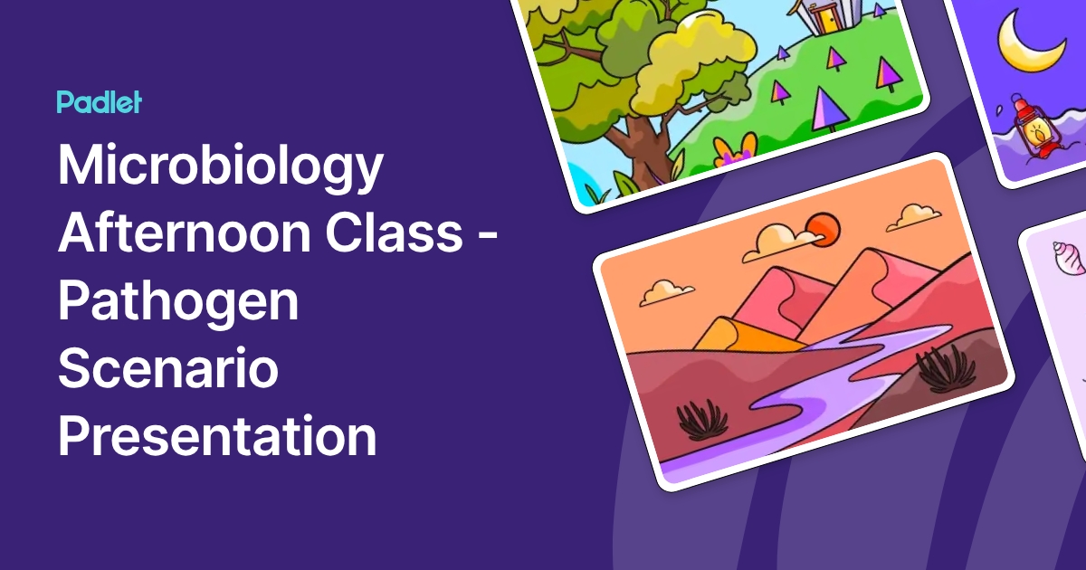 Microbiology Afternoon Class - Pathogen Scenario Presentation