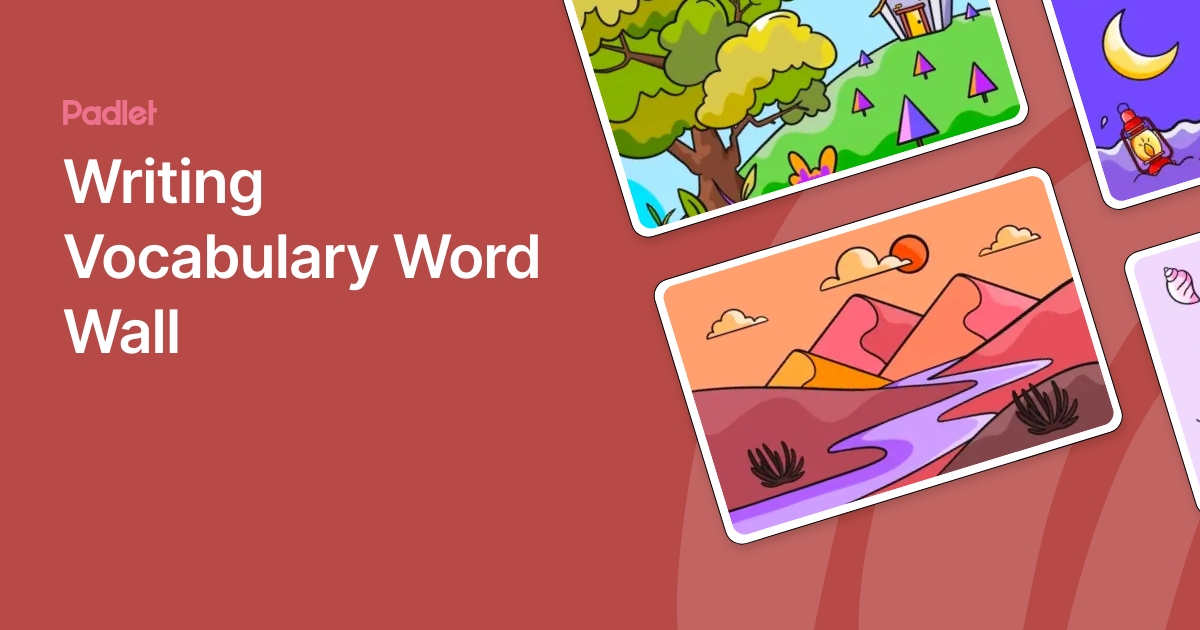 Writing Vocabulary Word Wall