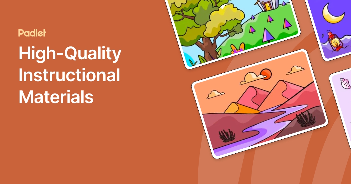 High Quality Instructional Materials