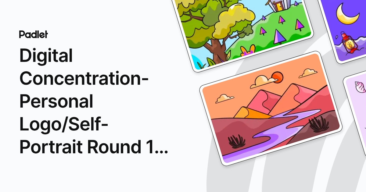 Digital Concentration-Personal Logo/Self-Portrait Round 1 Mini Critique