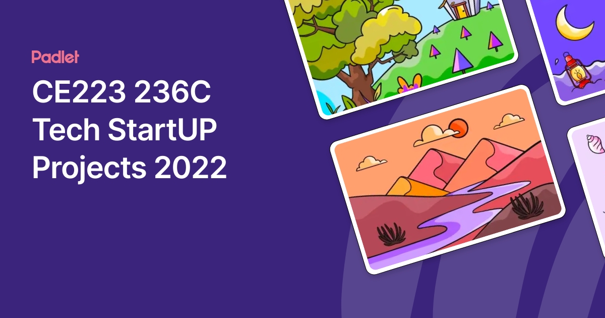 CE223 236C Tech StartUP Projects 2022