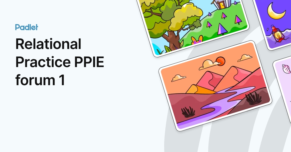 Relational Practice PPIE forum 1