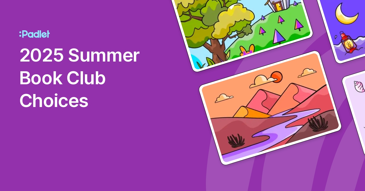 2025 Summer Book Club Choices