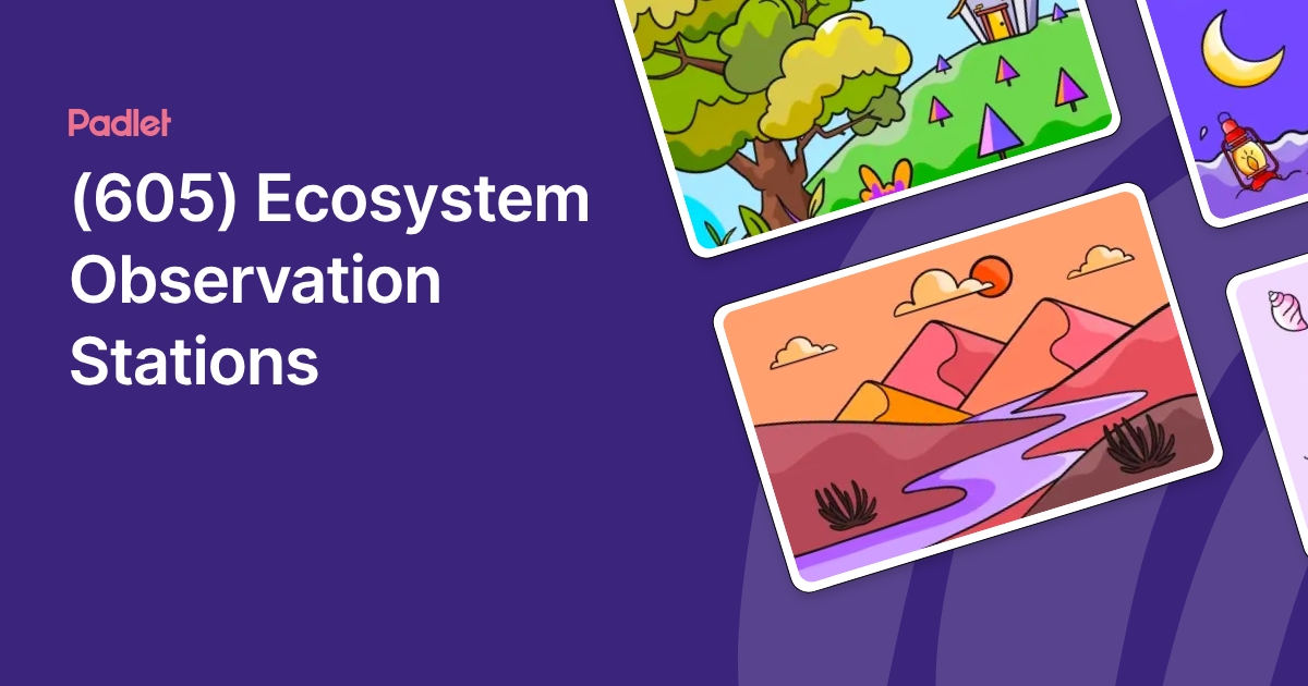 Ecosystem Observation (605) Ecosystem Observation Stations