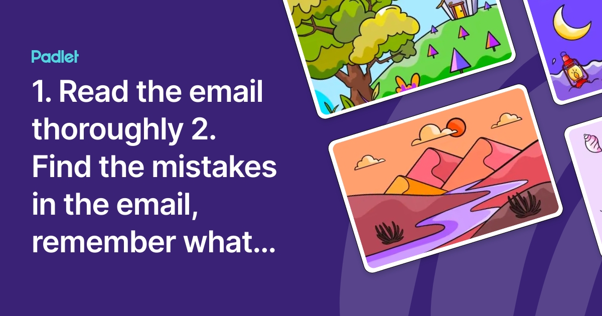 1 Read The Email Thoroughly 2 Find The Mistakes In The Email