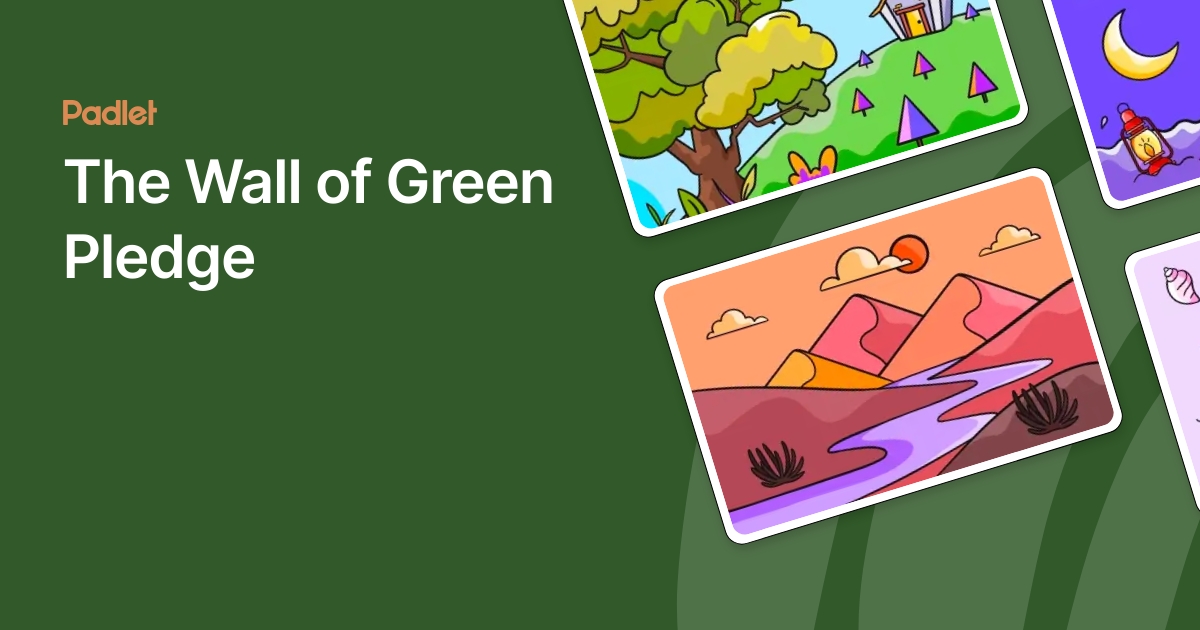 The Wall of Green Pledge
