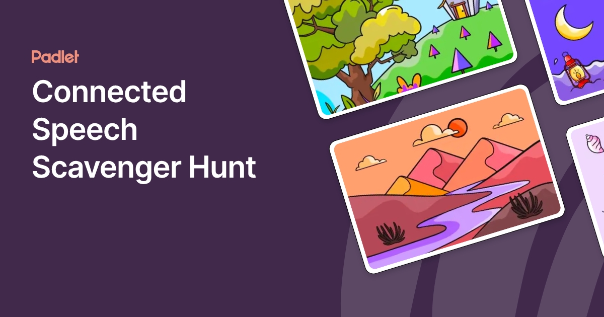 Connected Speech Scavenger Hunt