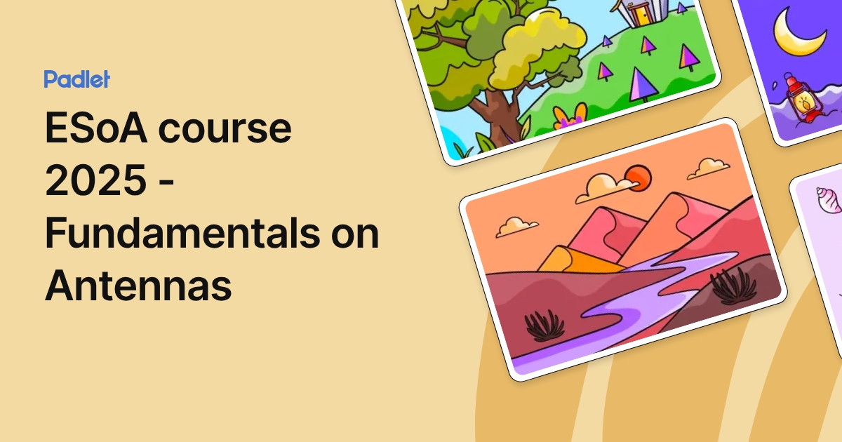 ESoA course 2025 - Fundamentals on Antennas
