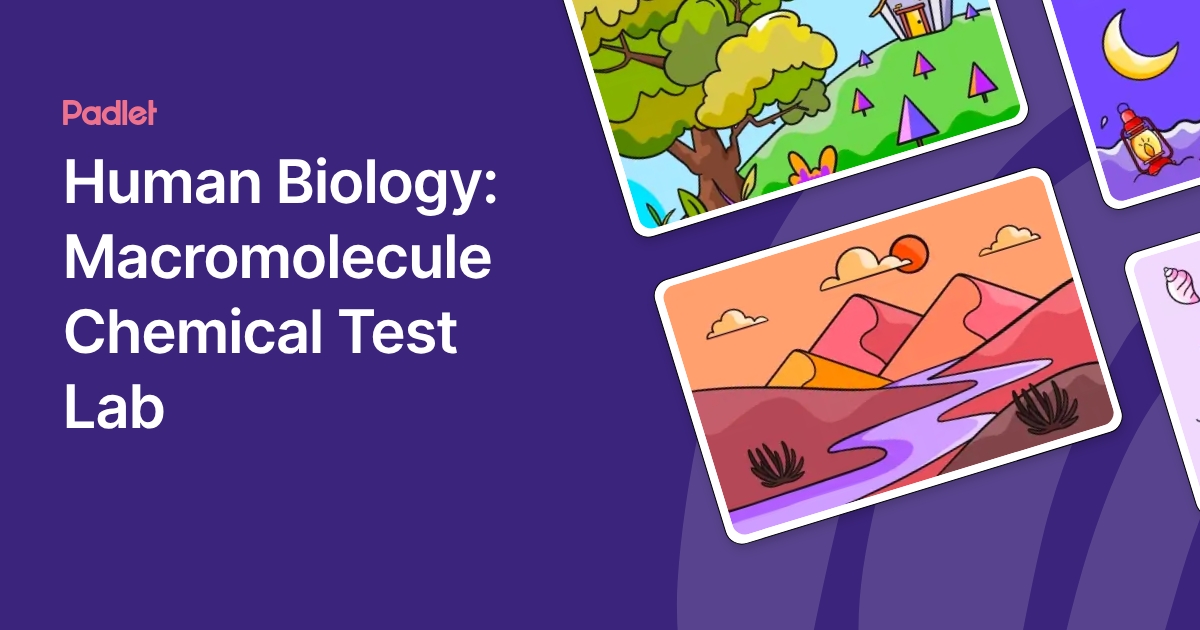 Human Biology: Macromolecule Chemical Test Lab
