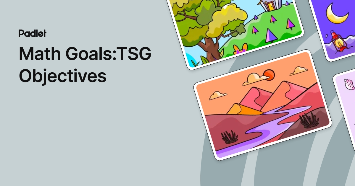 Math Goals:TSG Objectives