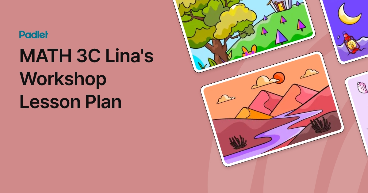 MATH 3C Lina's Workshop Lesson Plan