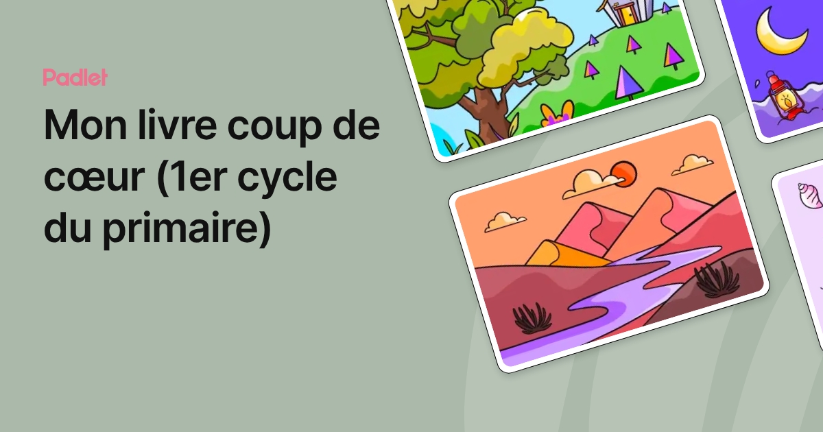 Mon livre coup de cœur (1er cycle du primaire)