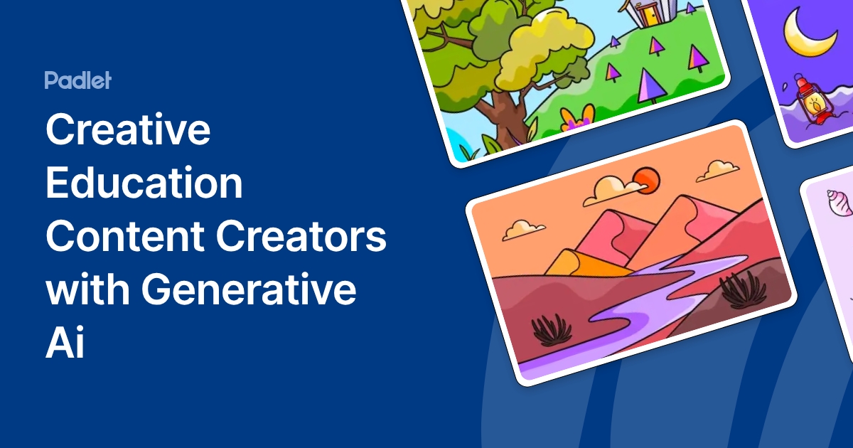 Creative Education Content Creators with Generative Ai