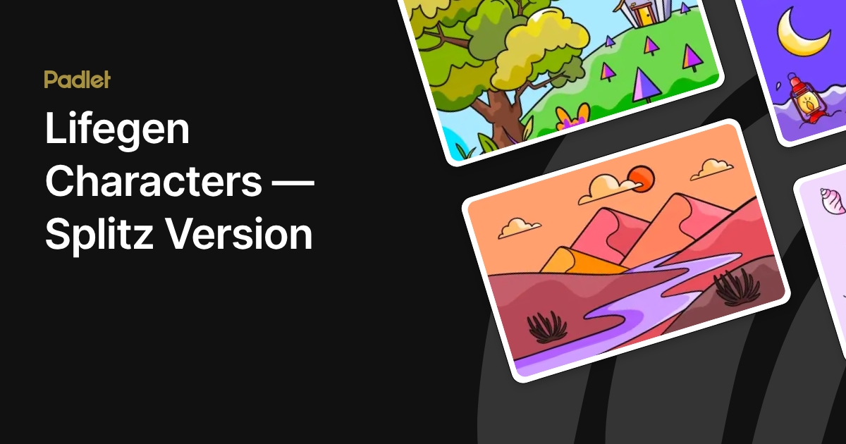 Lifegen Background Lifegen Characters — Splitz Version