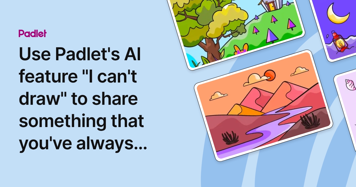 Use Padlet's AI feature 