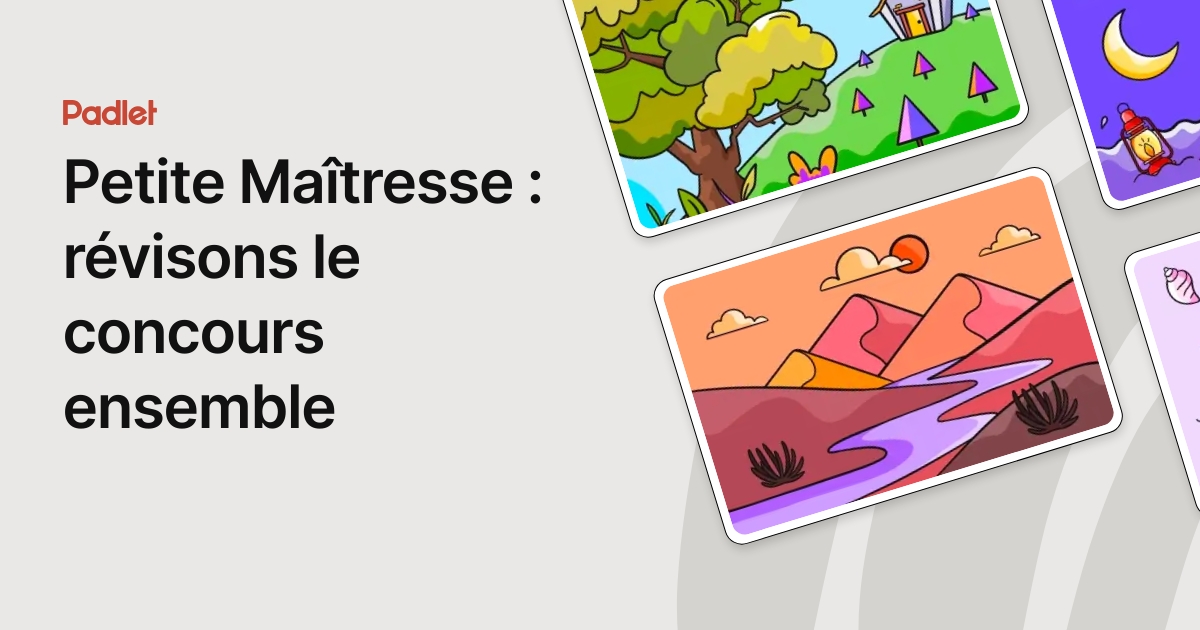 Petite Maîtresse : révisons le concours ensemble