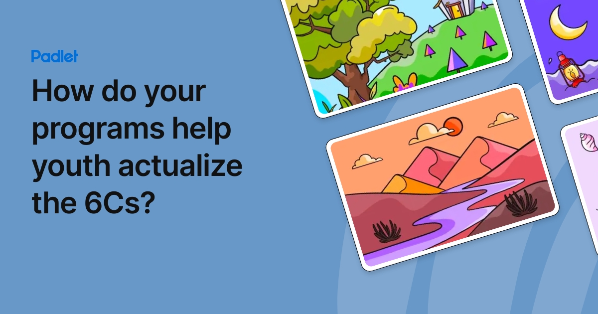 How do your programs help youth actualize the 6Cs?
