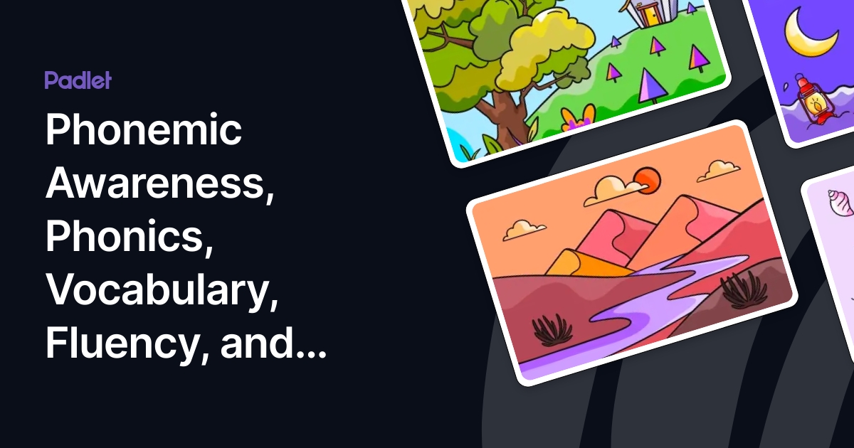 PHONEMIC AWARENESS PHONICS FLUENCY COMPREHENSION visual data 3