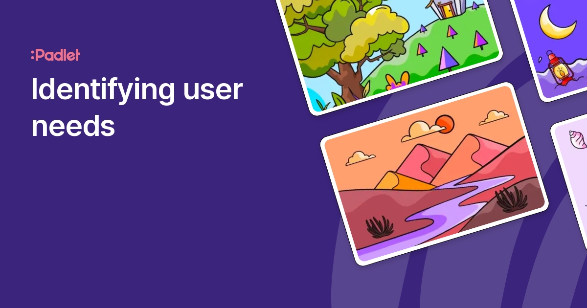 Identifying user needs