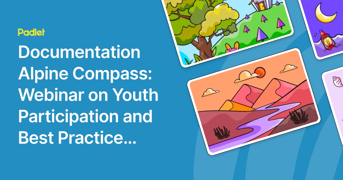 Documentation Alpine Compass: Webinar on Youth Participation and Best ...