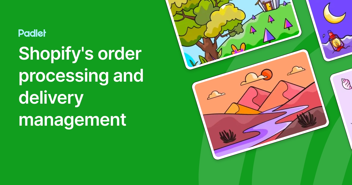 Shopify's order processing and delivery management