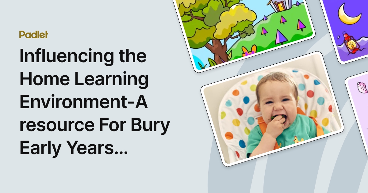 Home Learning Environment Tips Influencing the Home Learning Environment-A resource For Bury Early ...