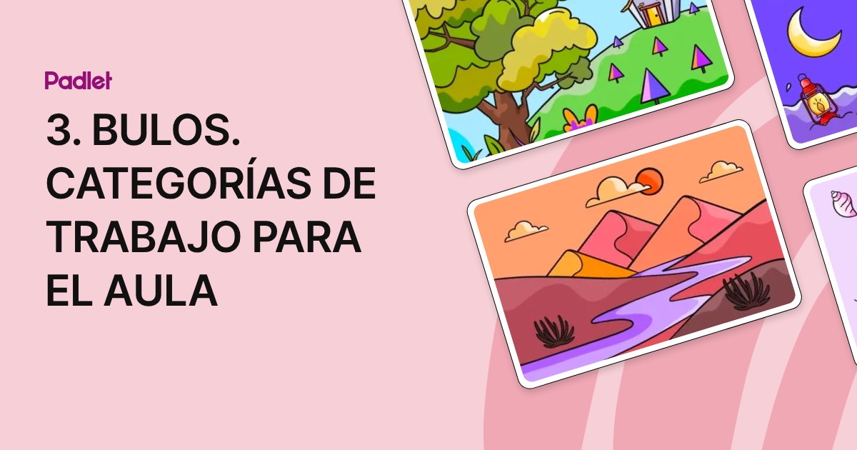 3. BULOS. CATEGORÍAS DE TRABAJO PARA EL AULA
