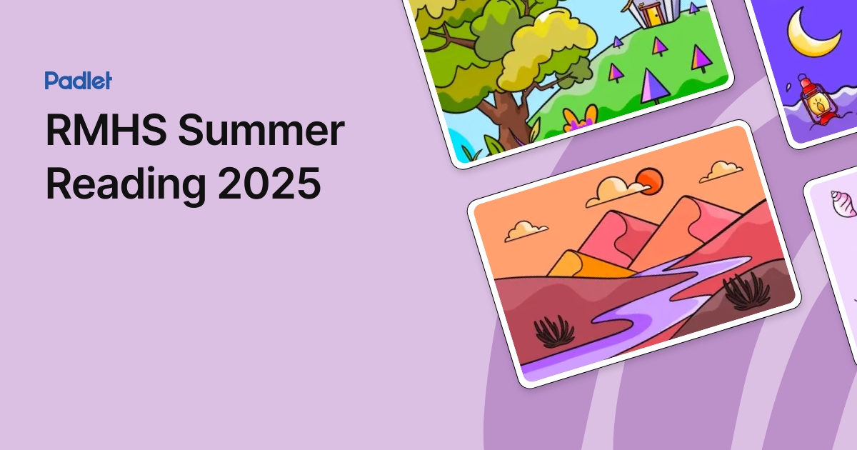RMHS Summer Reading 2025