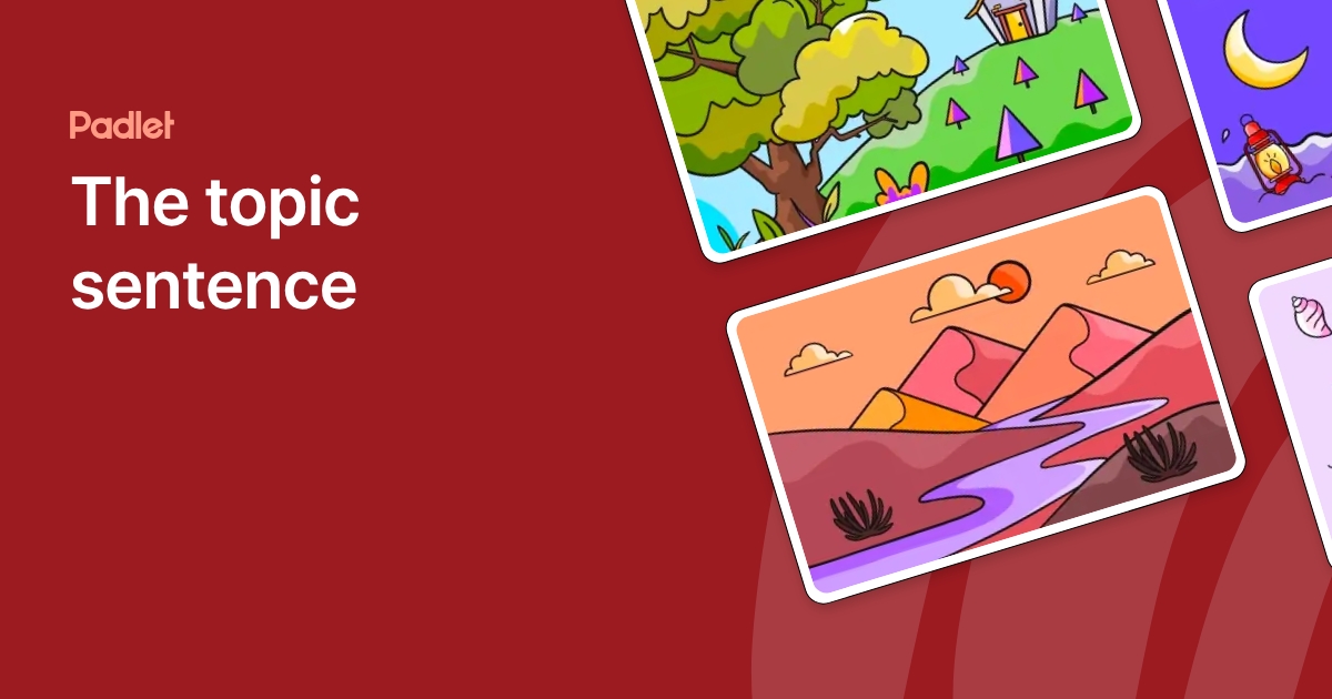 The topic sentence