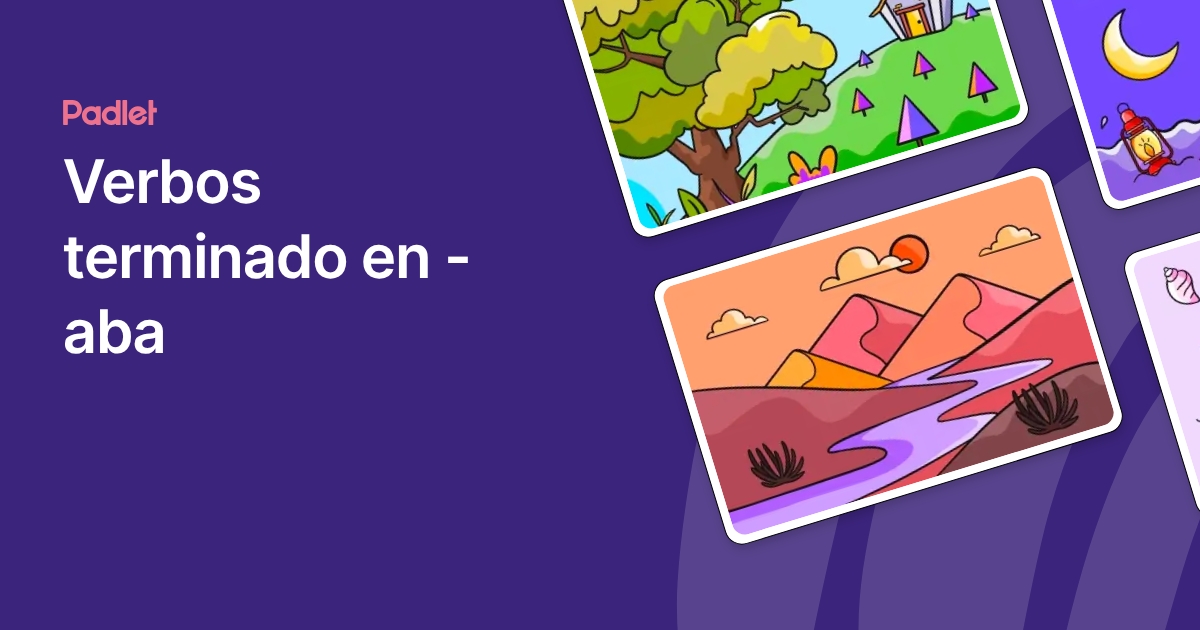 Verbos terminado en -aba