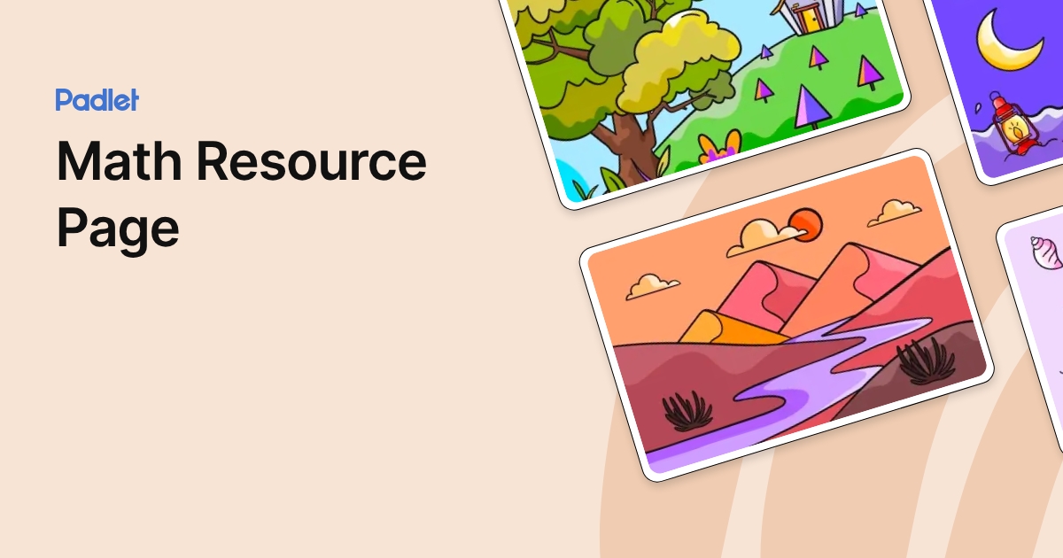 Resource Math 1 Math Resource Page