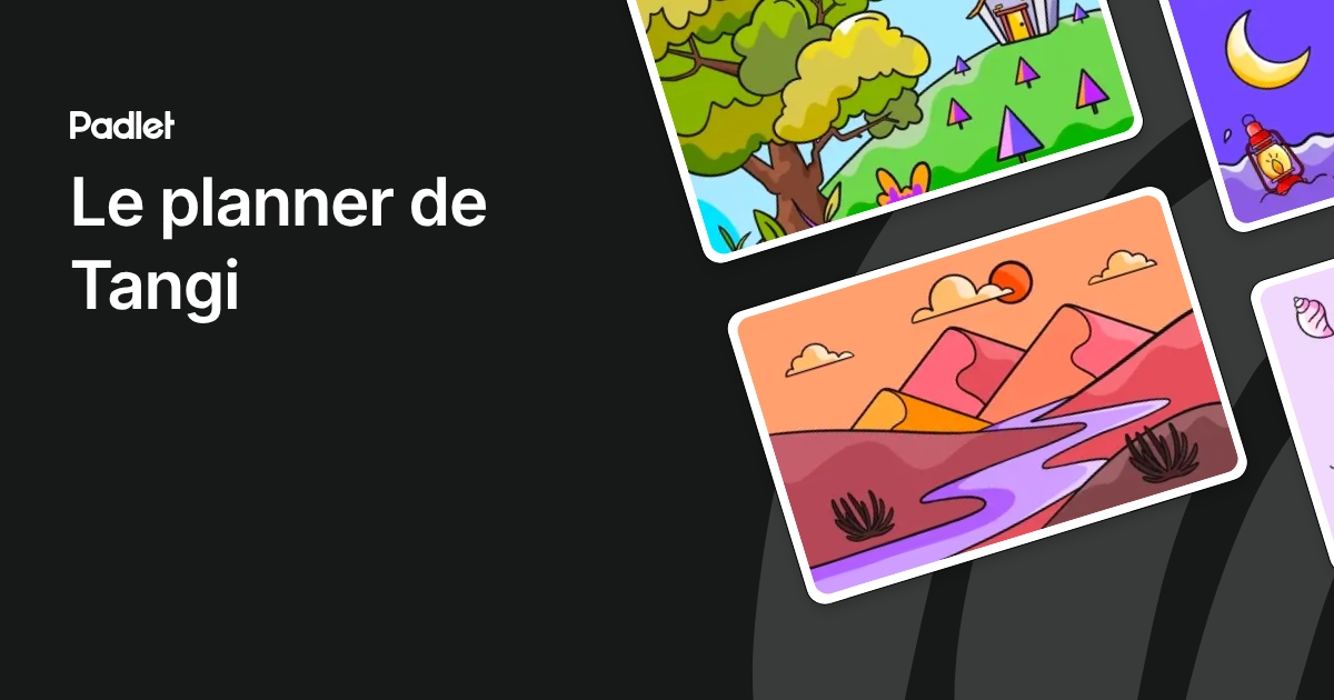 Le planner de Tangi et Awenna