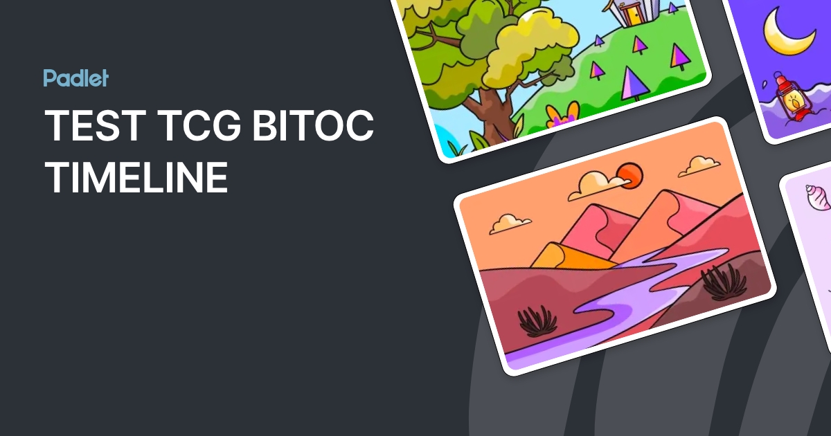 TEST TCG BITOC TIMELINE
