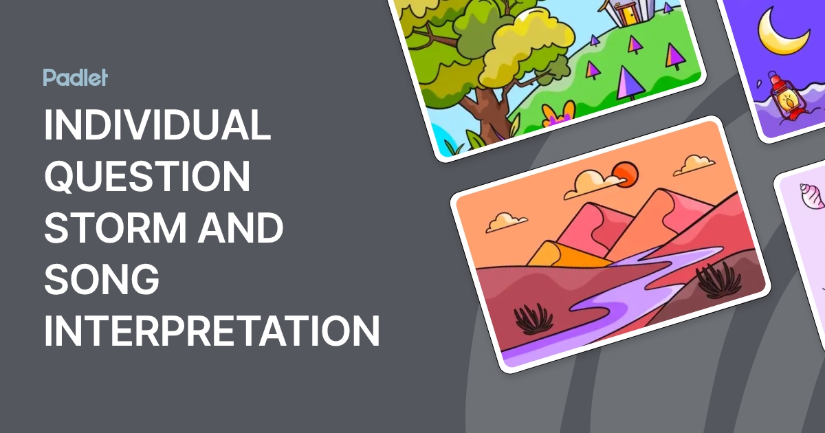 INDIVIDUAL QUESTION STORM AND SONG INTERPRETATION