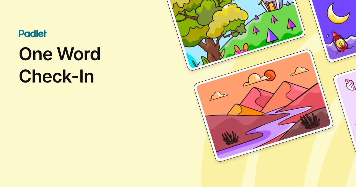 Words Check In One Word Check-In