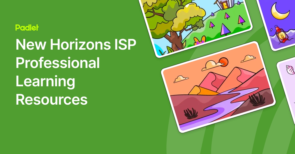 New Horizons ISP Professional Learning Resources