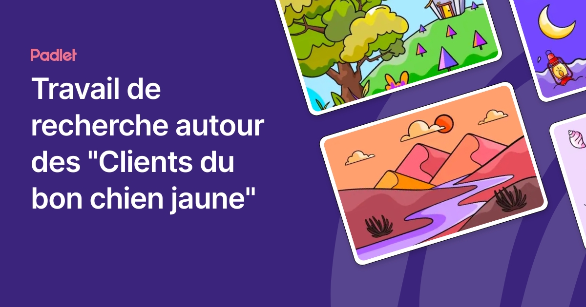 Travail de recherche autour des "Clients du bon chien jaune"