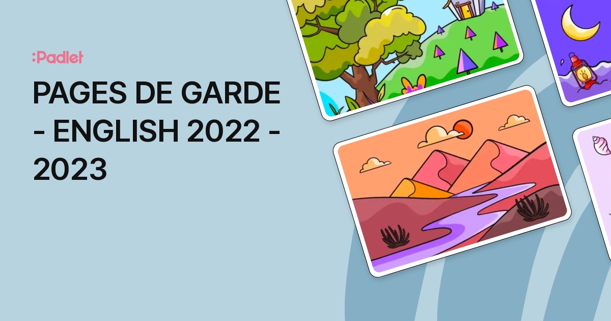 Edition Page De Garde padlet.com