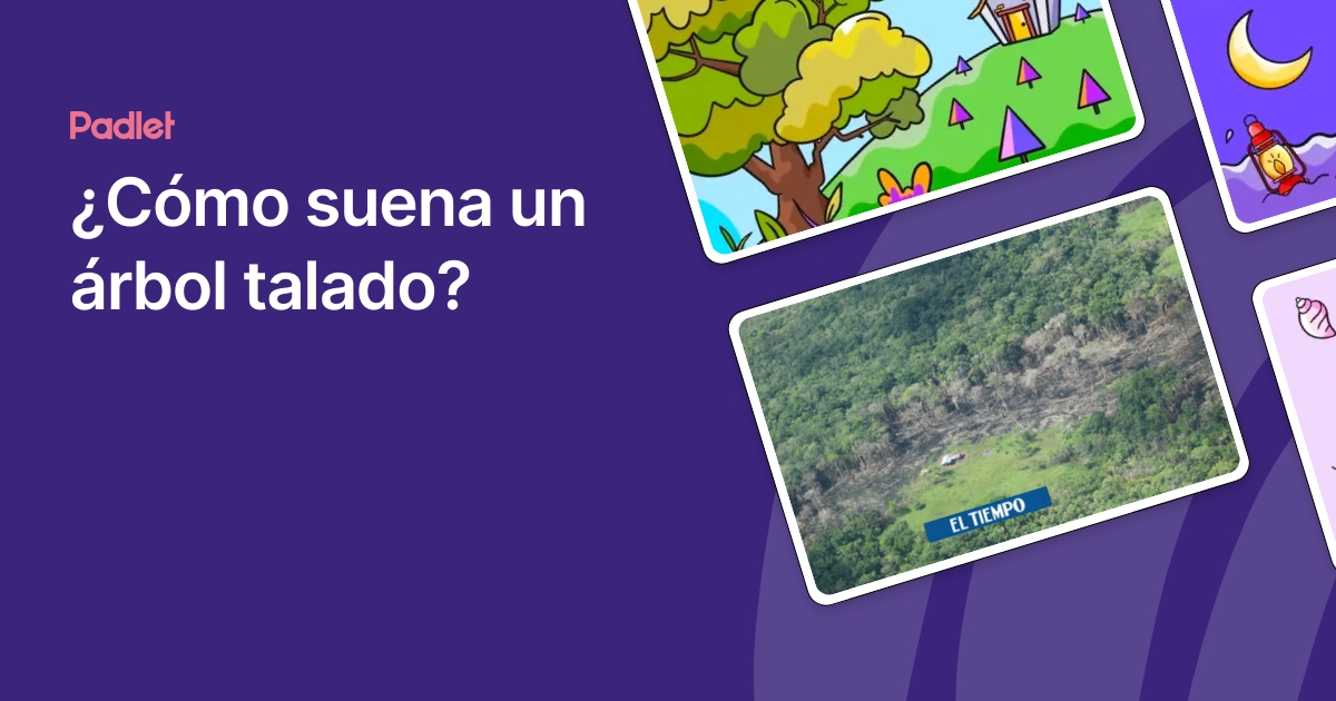 ¿Cómo suena un árbol talado?