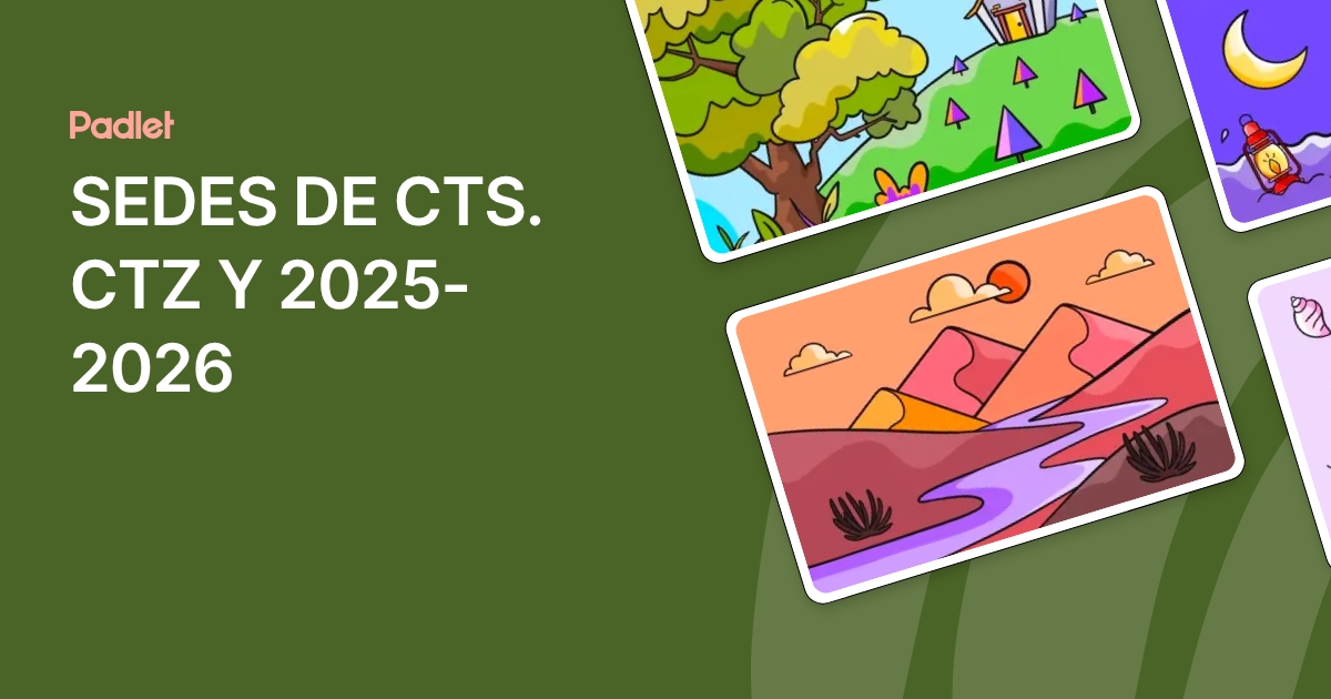 SEDES DE CTS. CTZ Y 2025-2026