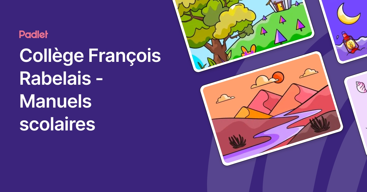 Collège François Rabelais - Manuels scolaires