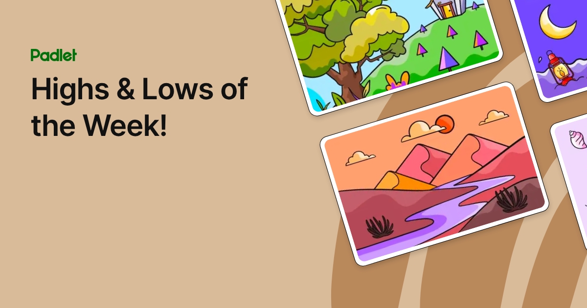 Highs & Lows of the Week!