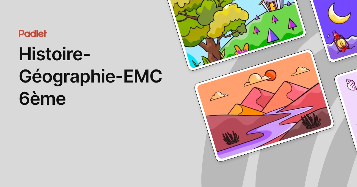 Histoire-Géographie-EMC 6ème