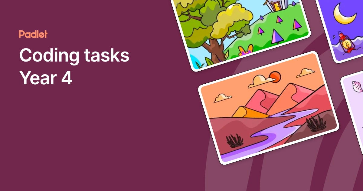 Coding tasks Year 4