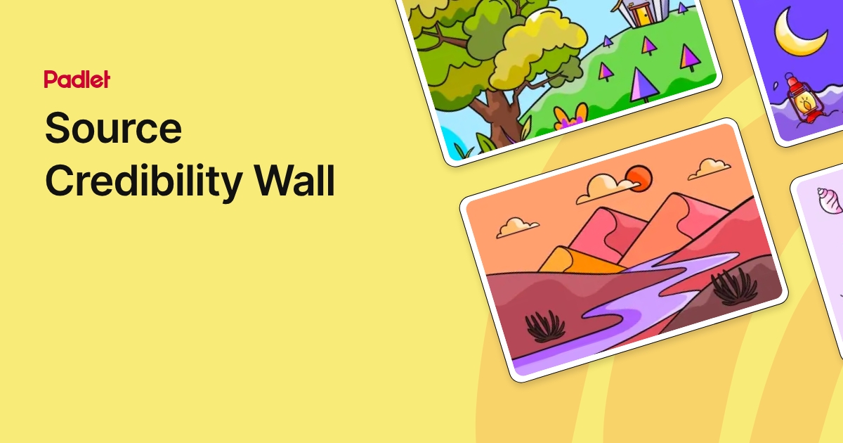 Source Wall Game Source Credibility Wall