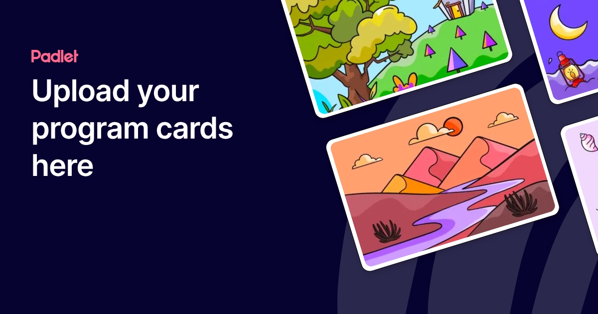Program Card Forum Upload your program cards here